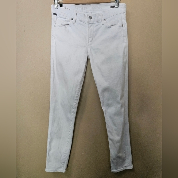 Citizens Of Humanity Aveden Ankle Skinny White Jeans Women's Size 27 - Picture 1 of 6